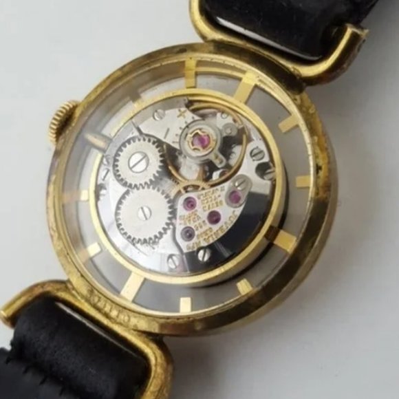 JUVENIA MYSTERY SKELETON SWISS WATCH. RARE RETRO 1950'S - Picture 7 of 8